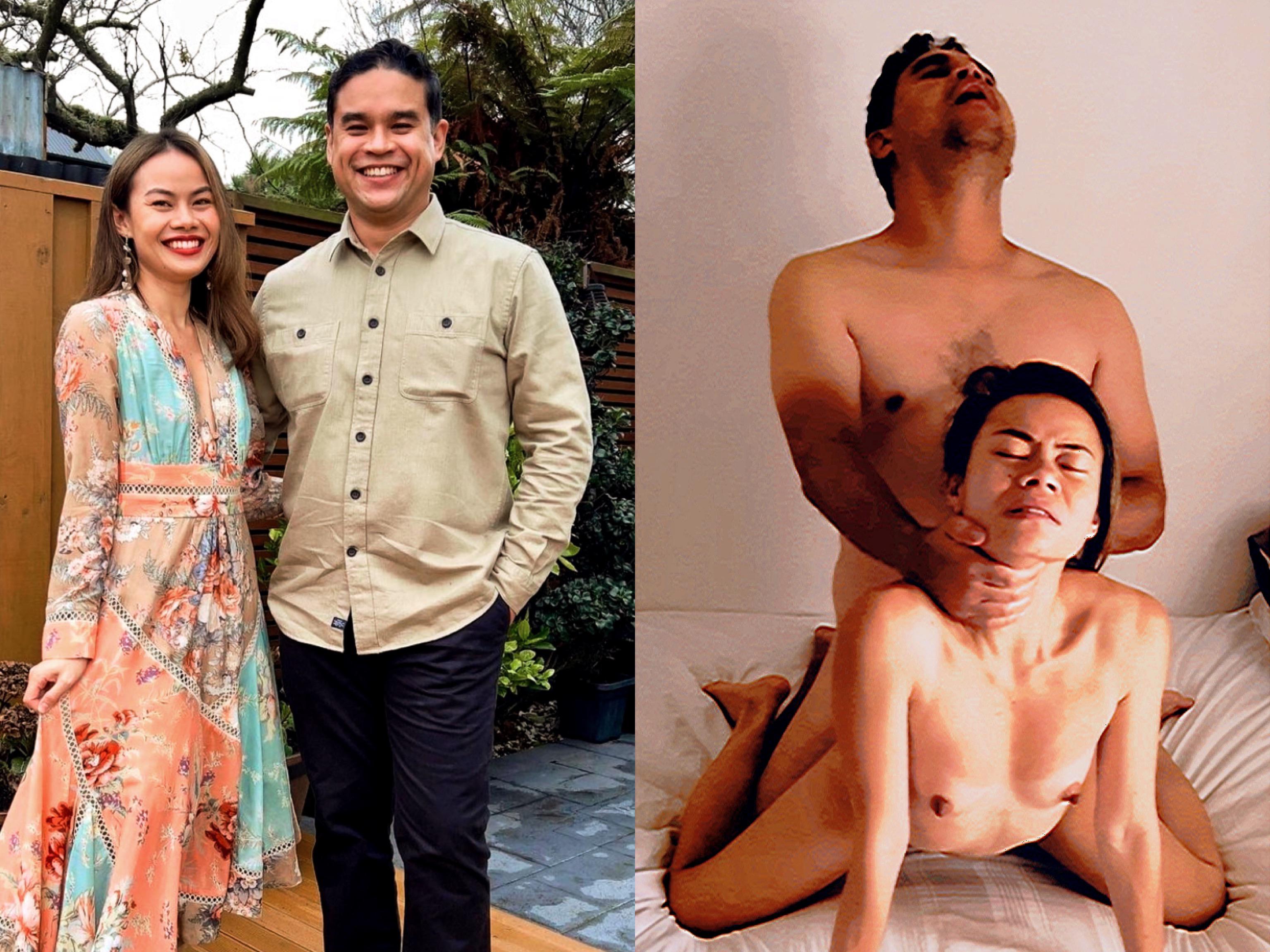 Married exhibitionists. Dressed / Undressed