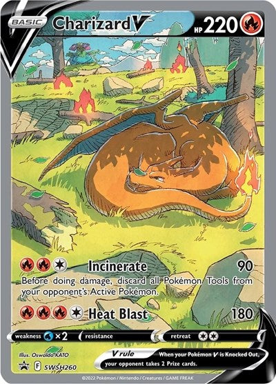 Charizard V SWSH260 (SWSD) #SWSH260 Promo (Holofoil Near Mint) SWSH: Sword & Shield Promo Cards Pokemon: 2019