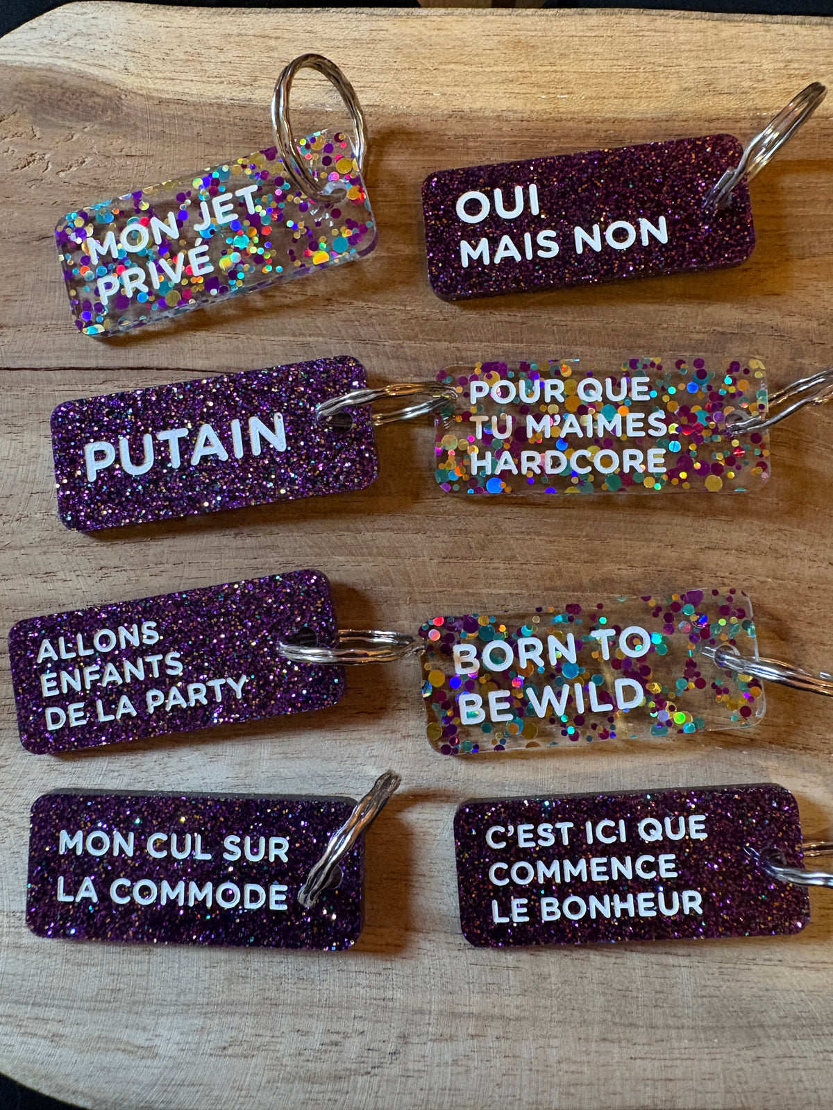Porte-clé paillettes