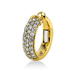 Ohrschmuck 18 kt GG, Ohrmanschette, 31 Brill. 0,29 ct, TW-si