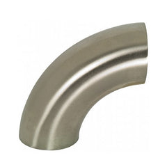 Performance World - 304925 2.50" Sanitary T304 Stainless Steel 90 Degree Elbow. 3.75" Radius. 16ga.