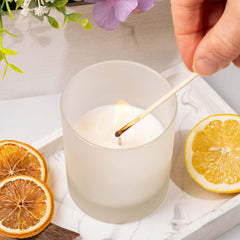 30cl Lotti Candle Glass - Frosted Finish