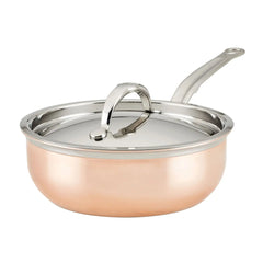 Induction Copper Saucier Pan, 2-Quart