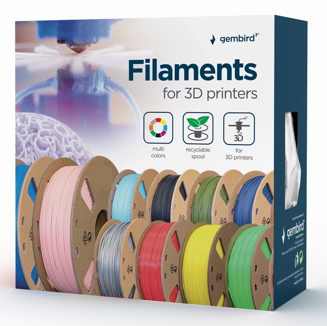 EAN 8716309103701 - Gembird 3DP-PLA+1.75-02-O material de impresión 3d Ácido poliláctico (PLA) Naranja 1 kg imagen 1