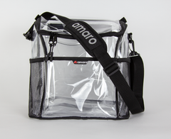 V.2 Amaro Delux 0.5mm Clear Lunch Bag for Adult With Removable insert - 9"W x 11"H x 10.5"L, (LARGE)