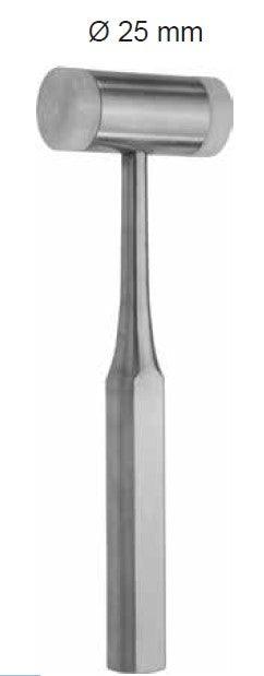 Mallet with 2 replaceable nylon disc surfaces - Besurgical