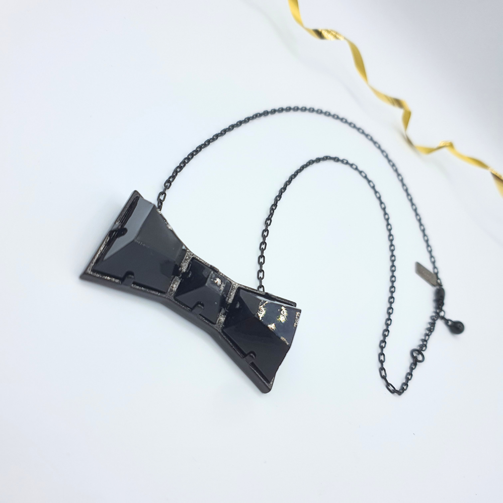 Sonia Rykiel – Black Bow Necklace, vintage 1980s
