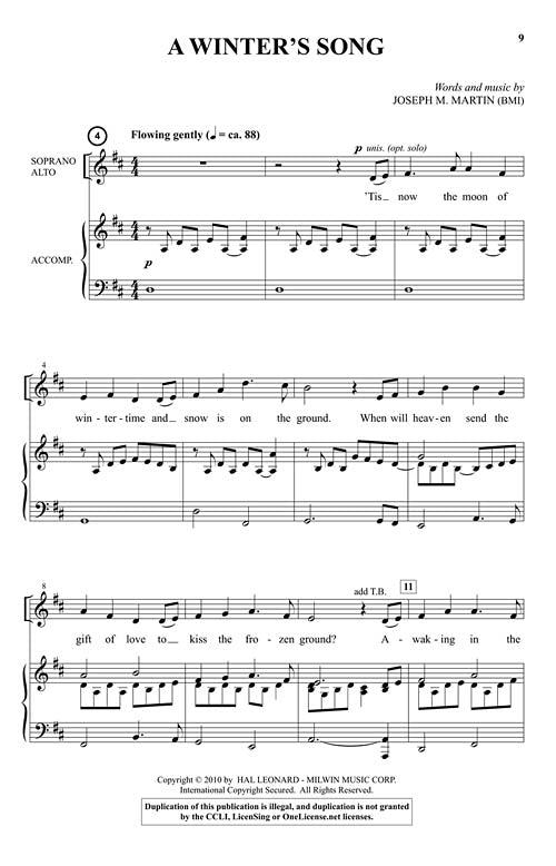 Winters Grace Christmas Cantata Joseph M Martin