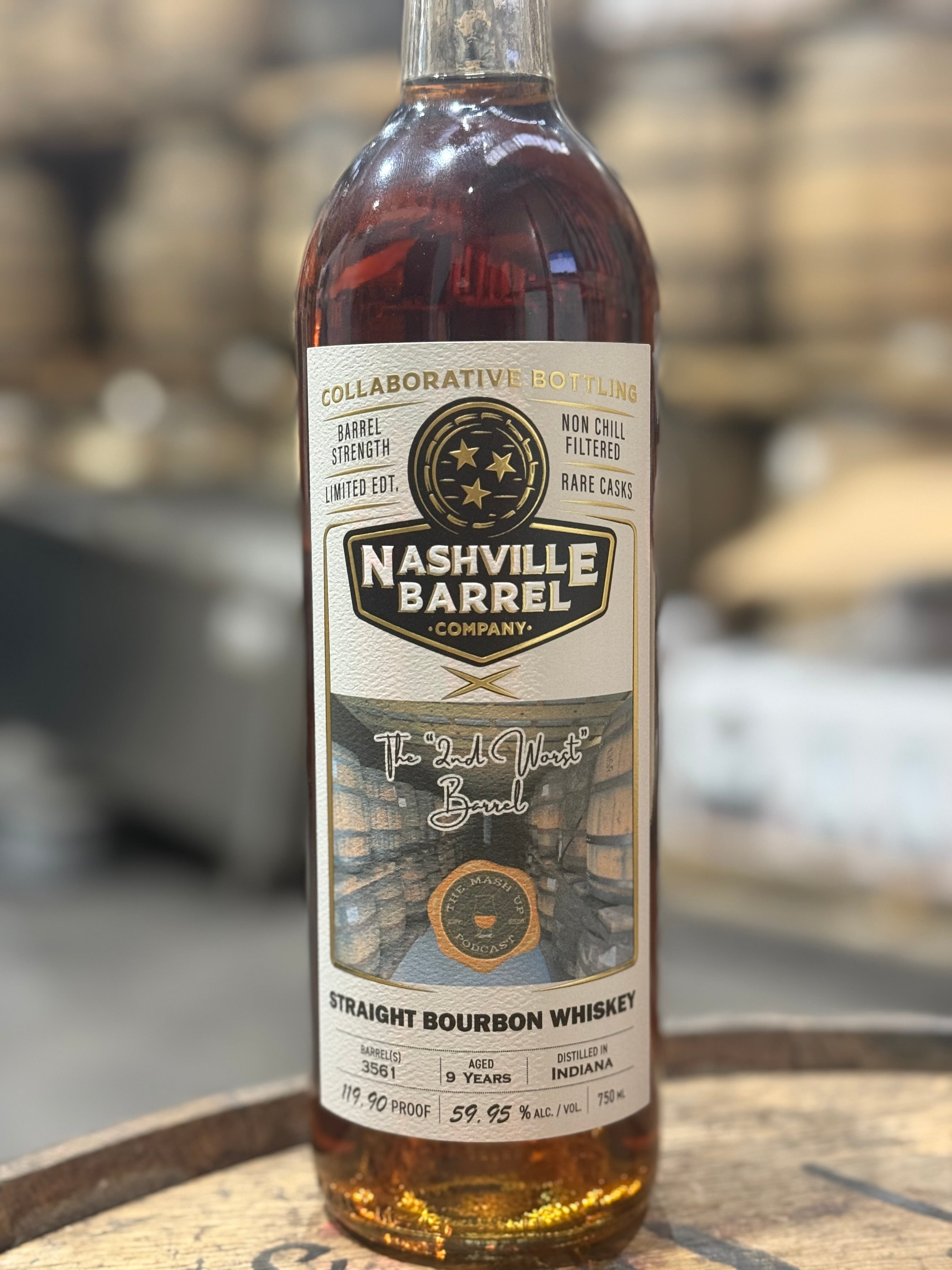Nashville Barrel Co 9yr Single Barrel Bourbon - #3561 - 119.90 Proof - The Mash Up - 2nd Worst Barrel