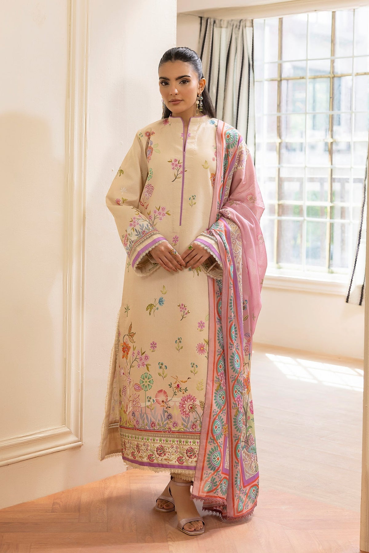 Rajbari | Nissa Exclusive Summer Prints | 03 - Casual Dress - available at Maria Faisal in UK and USA.