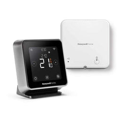 Honeywell Home T6R slimme thermostaat, draadloos, met standaard, zwart