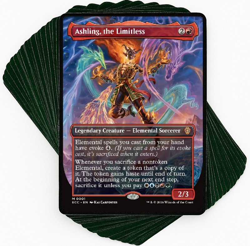 Custom Commander Deck*** Ashling, the Limitless - Evoke Elementals - MTG EDH