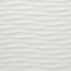 3D in White Ribbon Tile