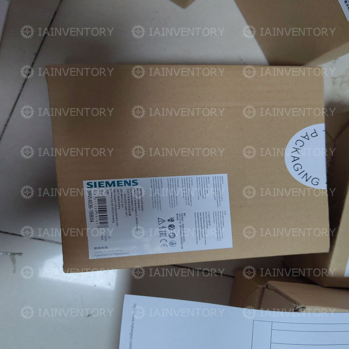 Siemens standard application 3RW4036-1BB04 soft starter?