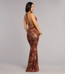 Addison Animal Print Formal Dress