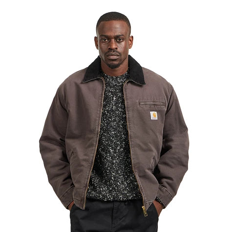 Carhartt WIP - OG Detroit Jacket "Dearborn" Canvas (Tobacco / Black Stone  Canvas)