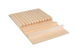 Century Components KB12PF Wood Knife Block Tray Drawer Organizer, 12" x 22" Trimmable