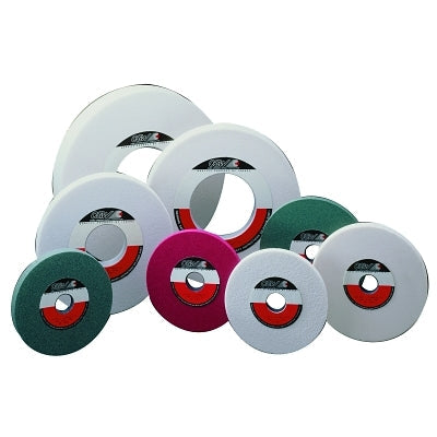 Muelas de amolar de superficie de óxido de aluminio blanco, T5, 8 x 1, mandril de 1 1/4", 46, J