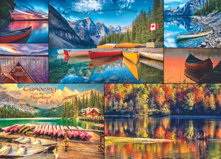 'Canoe Adventures' with sayings by Rick Schmidt (1000 piece)