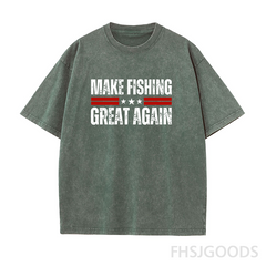 Make Fishing Great Again Unisex Distressed T-Shirt