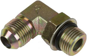 MJ x MB 90 - Straight Thread Elbow -Stl