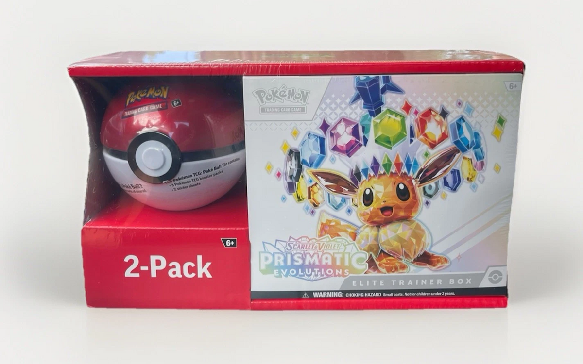 Pokemon: Prismatic Evolutions Elite Trainer Box and Pokeball (Sam's Club)
