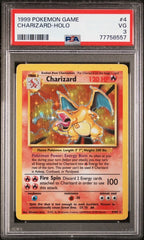 Pokemon Charizard 4/102 PSA 3 VG Base Set Unlimited Holo Rare 1999 WOTC