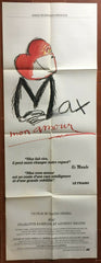 Affiche MAX MON AMOUR Nagisa Oshima CHARLOTTE RAMPLING Anthony Higgins 60x160cm