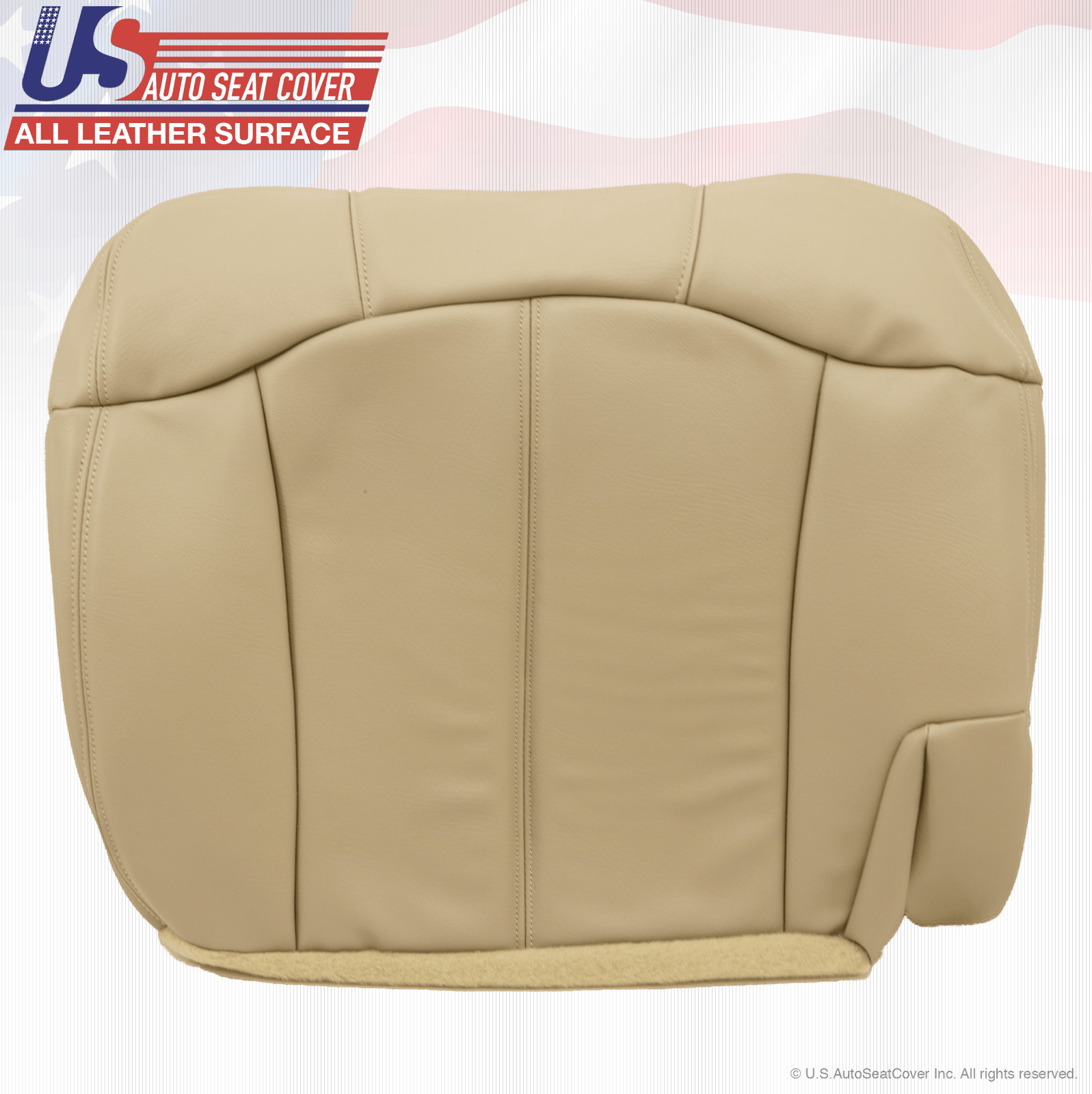 2001 2002 Chevy Tahoe Suburban 2Second Row Driver Side Bottom Vinyl Cover Tan