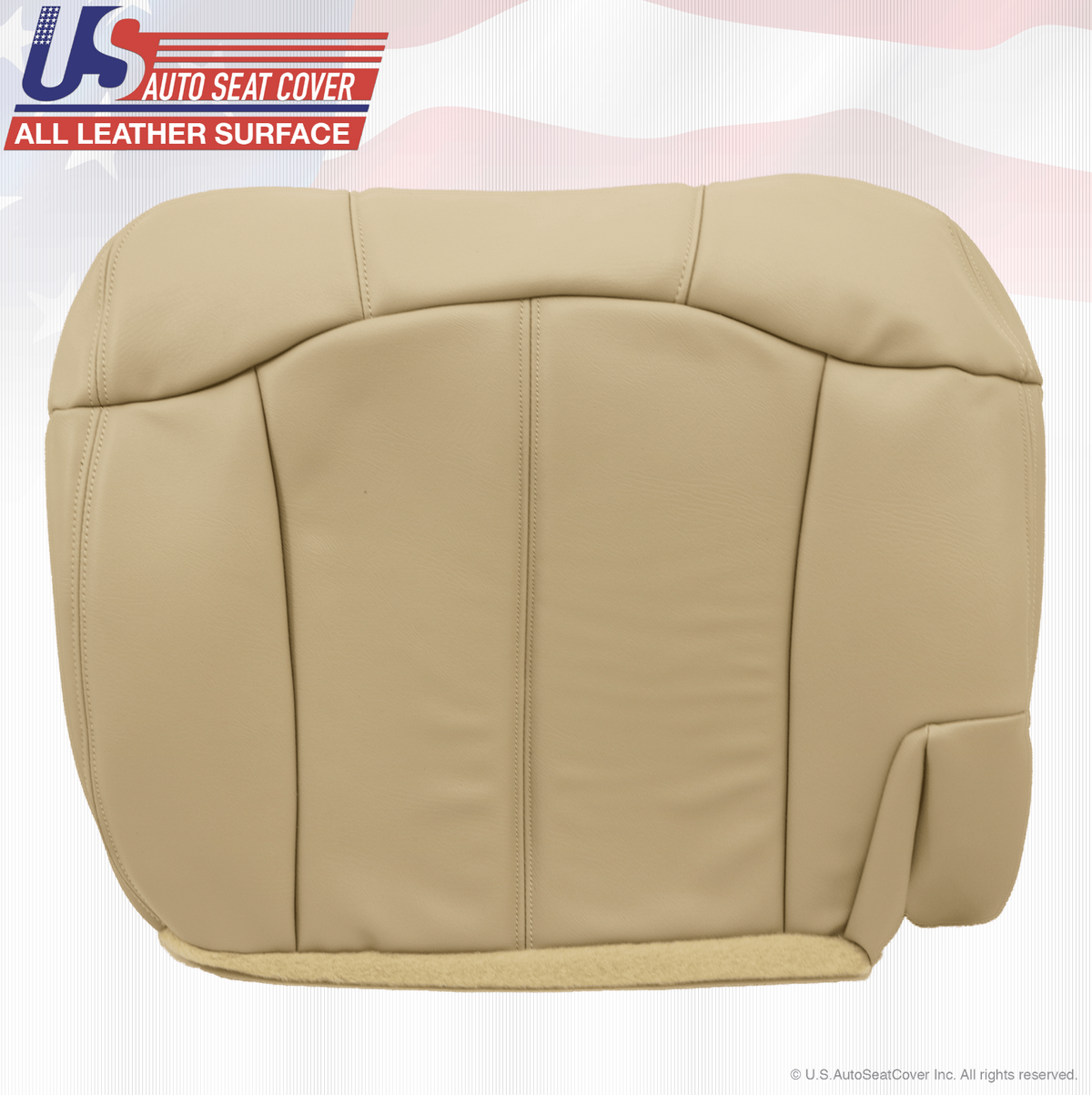 2001 2002 Chevy Tahoe Suburban 2Second Row Driver Side Bottom Vinyl Cover Tan