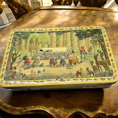 Antica rarissima scatola latta Snow White Disney Biancaneve anni ‘40