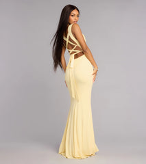 Vanessa Lace-Up Mermaid Formal Dress