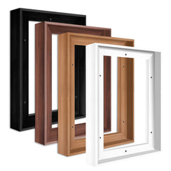 Canvas Floating Frame Wood-Look Floater Frames For Canvas Paintings White Wood Picture Frames Wall Art Painting Frame Decor 14X1