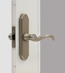 Larson Certified Storm Door M2 Mortise Brushed Nickel Handle Set, Storm Door Handle Replacement with Keyed Deadbolt