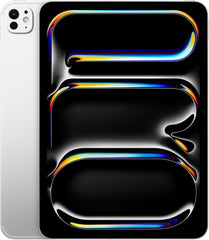 Apple iPad Pro 11-inch (M4): Ultra Retina XDR display, 256GB, Landscape 12MP Front Camera/12MP Back Camera, Wi-Fi 6E + 5G Cellular with eSIM, All-Day Battery Life, Standard glass - Silver image 1