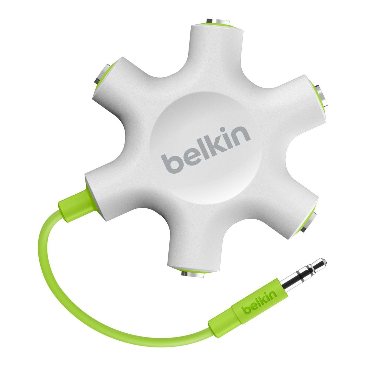 BELKIN F8Z274bt Rockstar Multi Headphone Splitter, Light Green