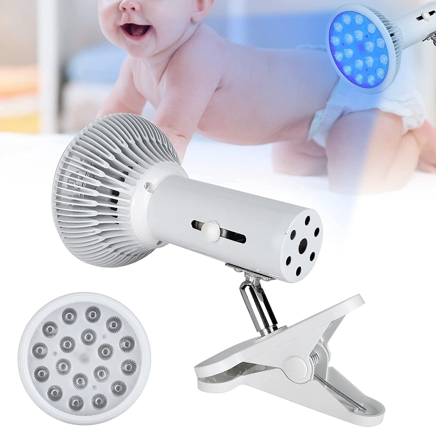Lámpara Terapia De Luz Stickfrease Azul Portátil con 18 Chips Led para Bebé Recién Nacido