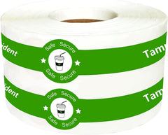 Safe Secure Tamper Evident Seals Stickers For Drink Lids 1''X 9''Tamper Proof Stickers-500Pcs Food Delivery Stickers Sealed For