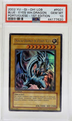 YuGiOh P001 Blue Eyes White Dragon 1st Ed PSA 10 sold at auction on 14th May