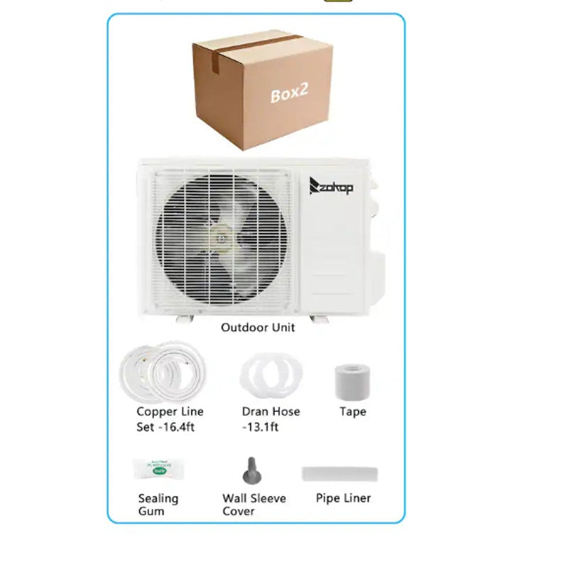 OUTDOOR UNIT ONLY Zokop 18000BTU/21SEER2 230.00V 1700.00W Split Air Conditioner