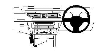 ProClip Fahrzeughalter für Rechtslenker 634565 - Konsolenbefestigung - Audi A6 11-18, Audi S6 11-18, Audi A7 11-17