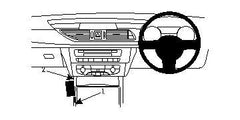 ProClip Fahrzeughalter für Rechtslenker 634565 - Konsolenbefestigung - Audi A6 11-18, Audi S6 11-18, Audi A7 11-17