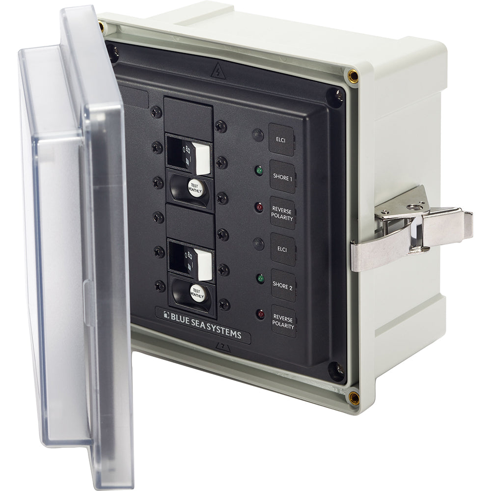 Blue Sea 3117 - SMS Panel Enclosure w/2 ELCI (30A) - 120V AC  [3117]