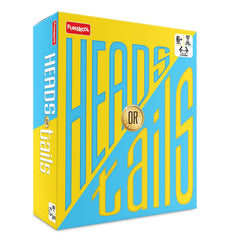 Funskool Games, Heads Or Tails, Party Games for Kids & Family, 2-4 Players, Ages 6 and Above