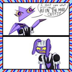 Put on the Maid Outfit, Jax by JimXAnimations on Newgrounds