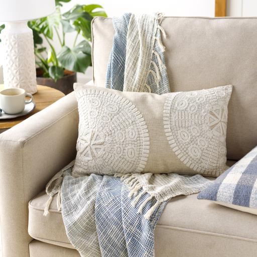 Surya Maricopa MCP-001 Beige Cream 18"H x 18"W Pillow Cover