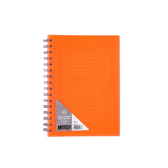 A5 Neon Notebook 80 Sheets Ruled Orange