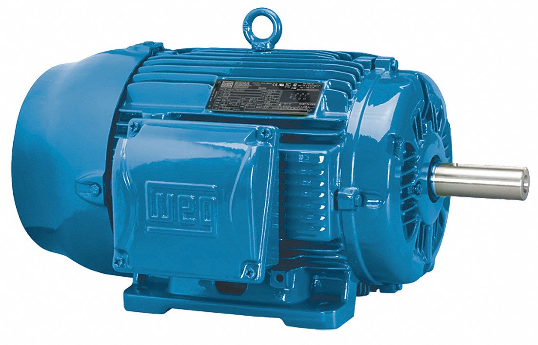 WEG 100 HP, General Purpose Motor, 3-Phase, 3555 Nameplate RPM, 230/460 Voltage, 404/5TS Frame - 10036ET3E405TS-W22