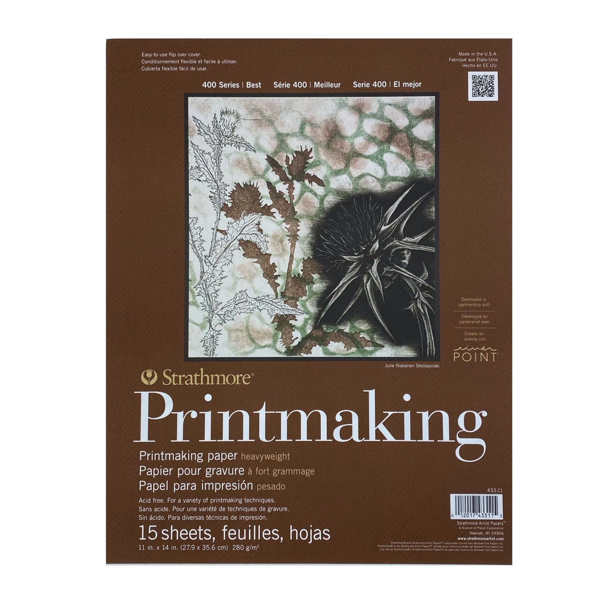 Strathmore 400 Series Heavy-Weight Printmaking Paper Pad - 11 x 14 inches by Strathmore - K. A. Artist Shop