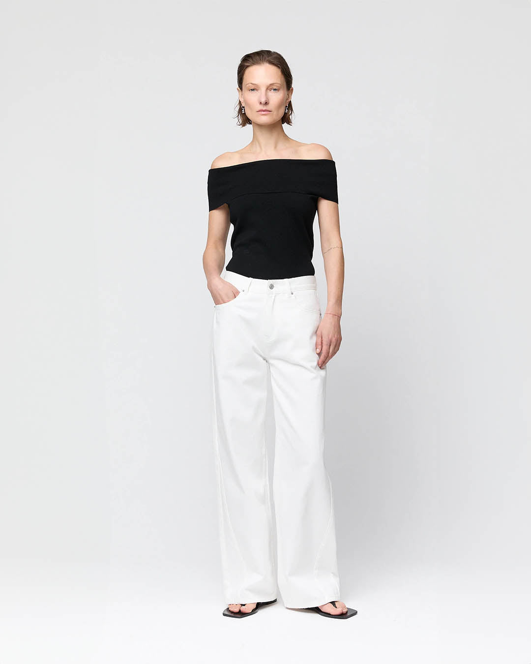 FWSS Compact Knit Off Shoulder Top